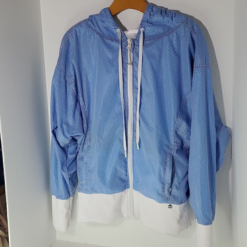 Lorna Jane Active Blue Havana Active Wear Jacket Size M